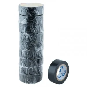 Cinta Aislante - Teipe Color Negro - Pack 10 Unidades